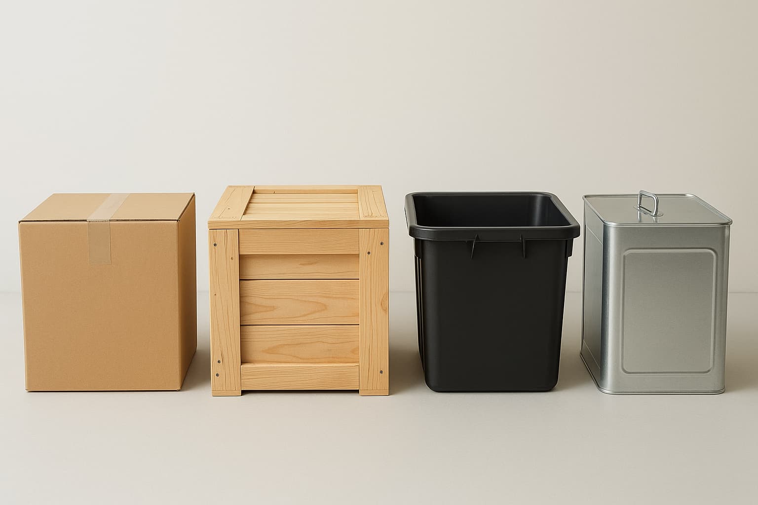 Ảnh: So sánh các loại vật liệu đóng gói phổ biến hiện nay